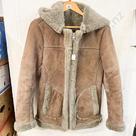Modern Sheepskin Wool Pilot Style Jacket