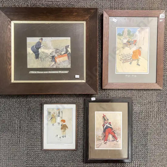 Four Assorted Framed Prints