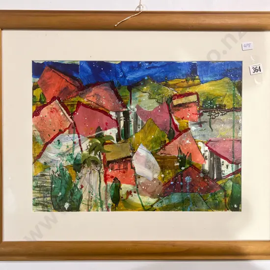 Irene E. Callaghan - Abstract Mixed Media Landscape