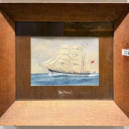"The Malay" - Ship Study - Watercolour