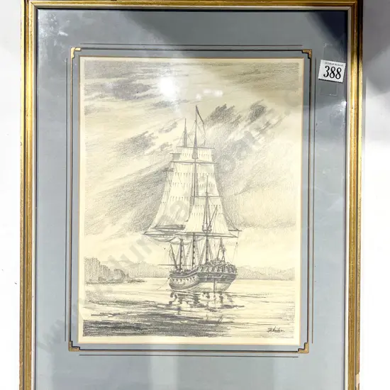 D. R. Neilson - Nautical Study - Graphite on Paper