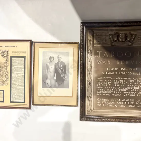 Vintage Signed Photograph & Two Others