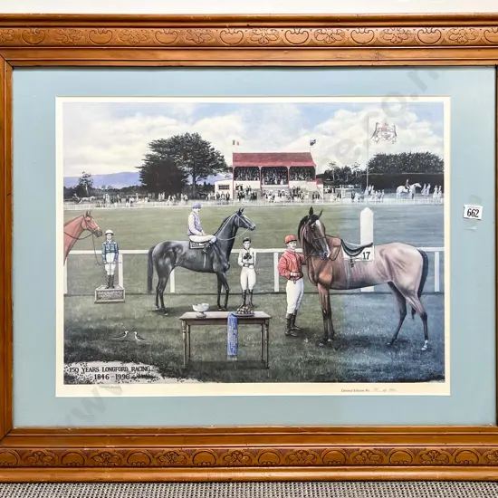 M McWilliams - 150 Years Longford Racing - Signed Limited Ed Print 56/350