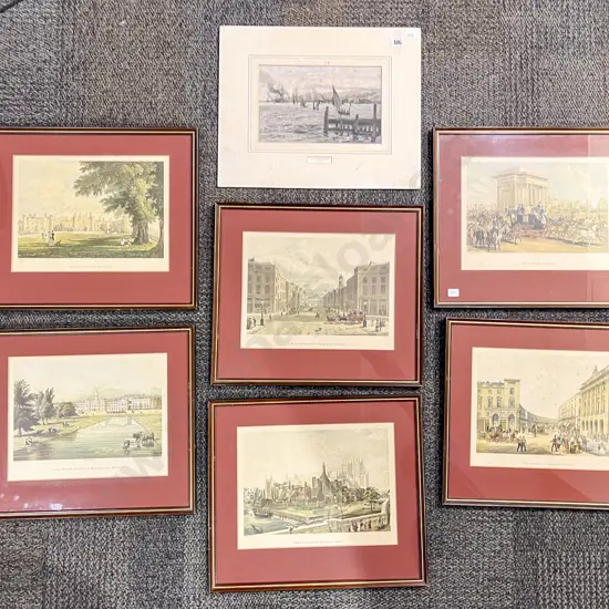Six Framed Historical Prints & One Loose
