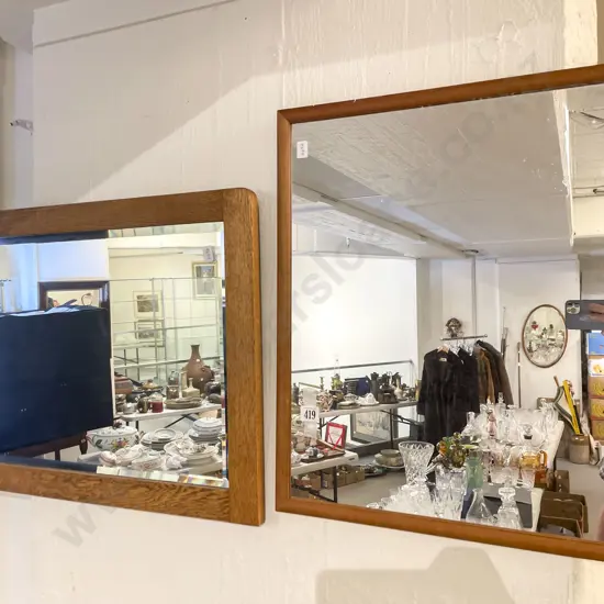 Two Framed Wall Mirrors