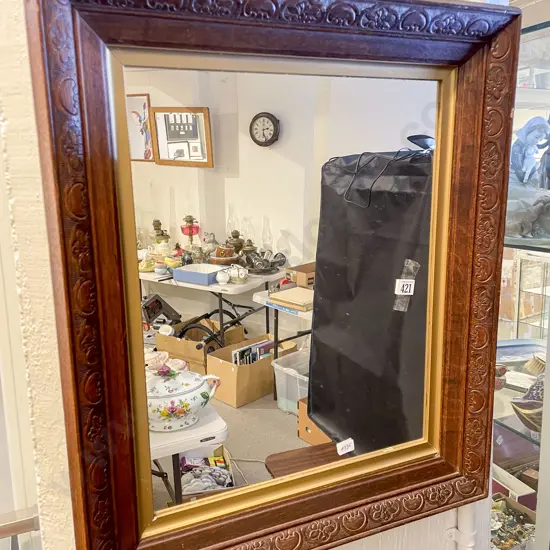 Oak Framed Wall Mirror