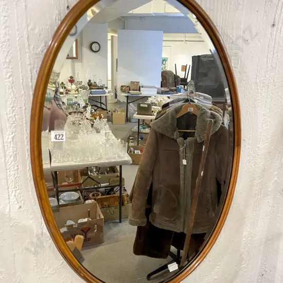 Oval Bevel Edged Wall Mirror