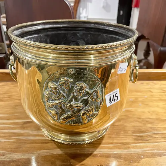 Brass Embossed Planter