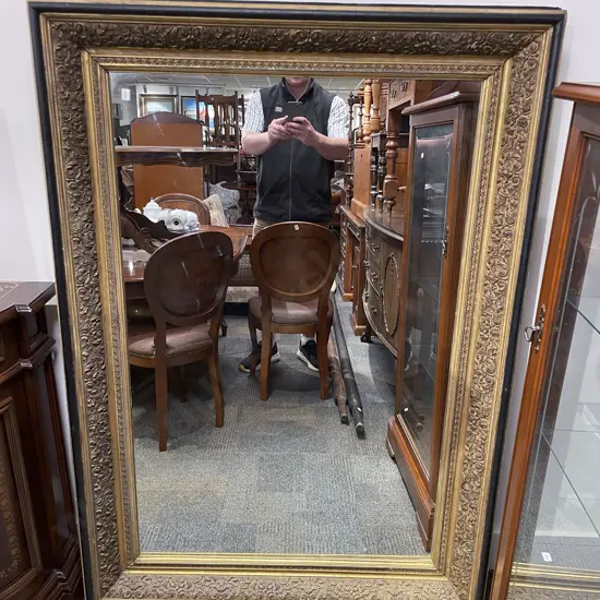 Large Gilt Framed Overmantle Mirror