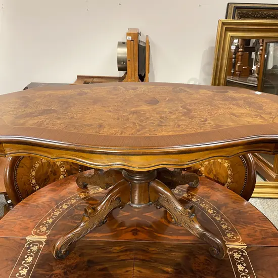Reproduction Burr Walnut Coffee Table