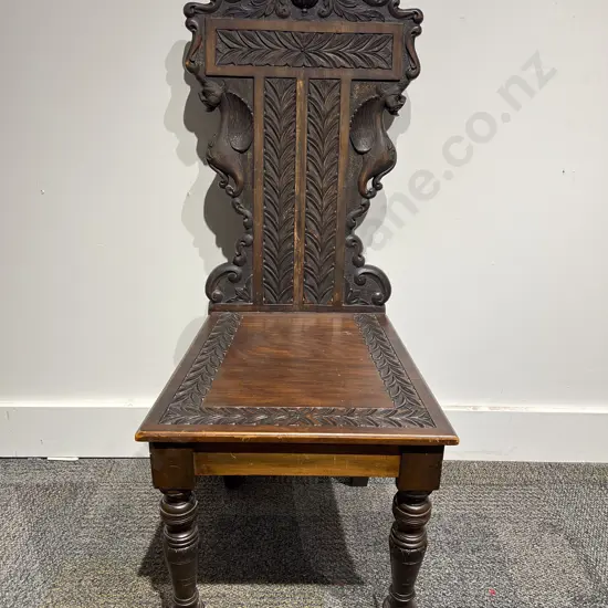 Arts & Crafts Carved Single Chair