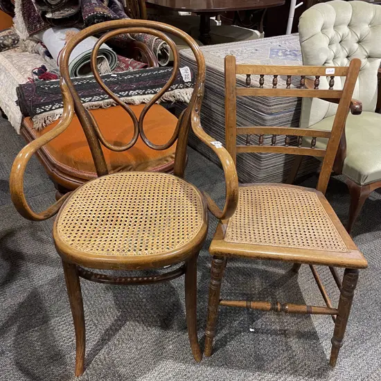 Wycombe Seated Bentwood Armchair together with Side Chair