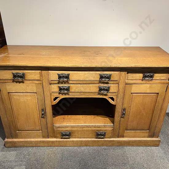 Edwardian Oak Sideboard