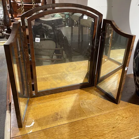 Three Partition Dressing Mirror