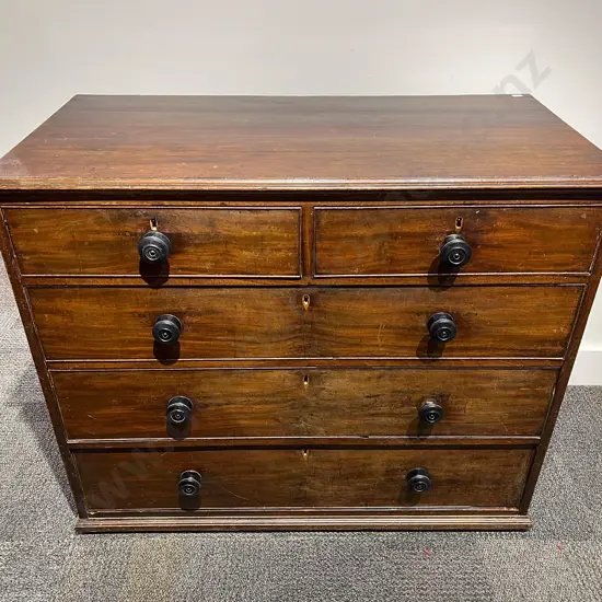 Victorian Mahogany Flat Front Chest of Drawers