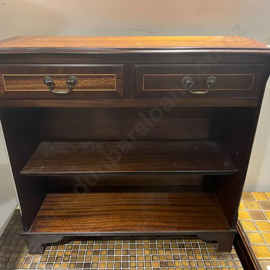 Mahogany Two Drawer Bookcase