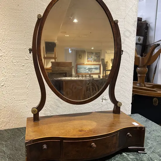 Toilet Swing Mirror with Drawers to Base