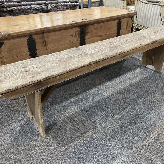 Antique Pine Bench Seat