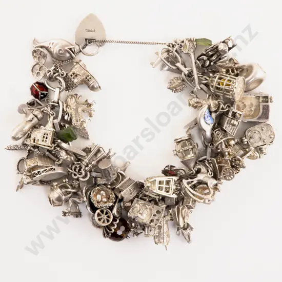 S/S Curb Link Charm Bracelet