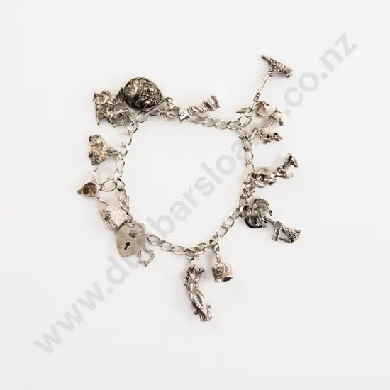 S/S Curb Link Charm Bracelet