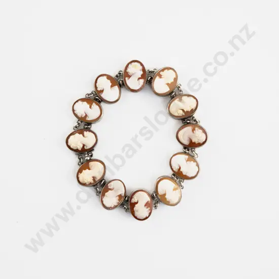 S/S Mounted Cameo Bracelet