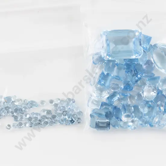 Unmounted Topaz and Blue Crystal Gem Stones