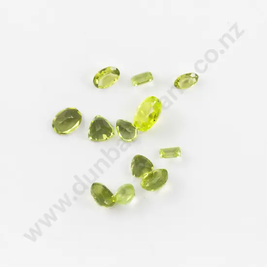 Quantity of Unmounted Green Quartz Crystal Gem Stones