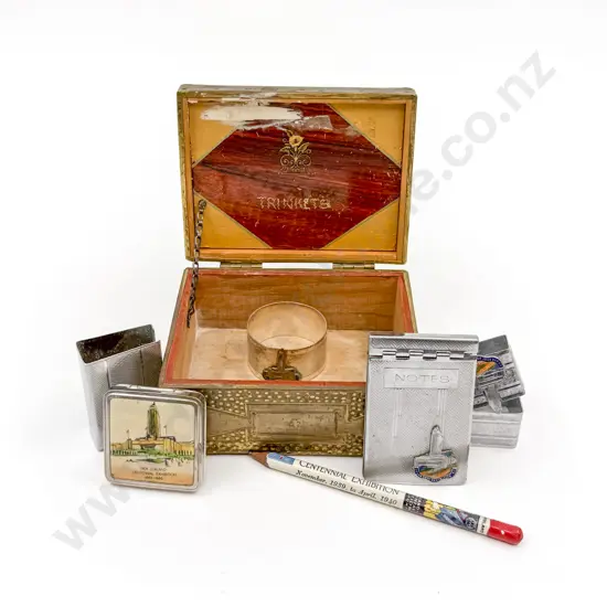 NZ Centennial Exhibition 1940 Trinket Box
