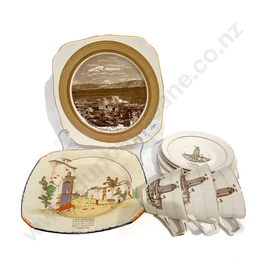 Quantity of Assorted NZ Centennial Souvenir China