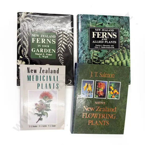 Four Assorted NZ Reference Books on NZ Plants