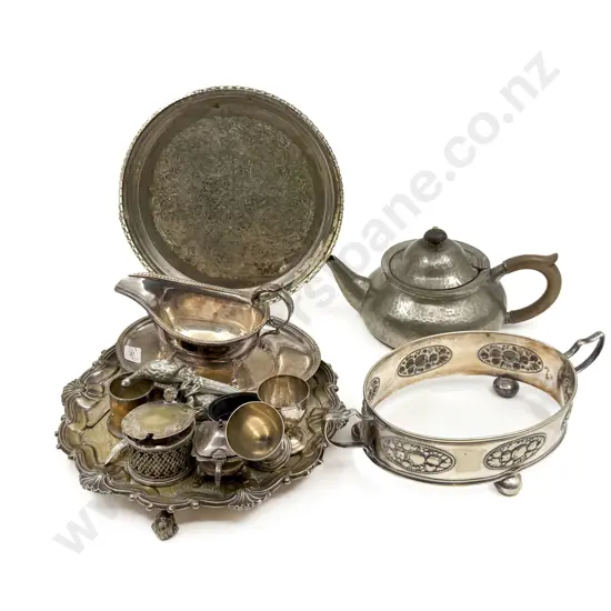 Assorted S/P with Pewter Teapot