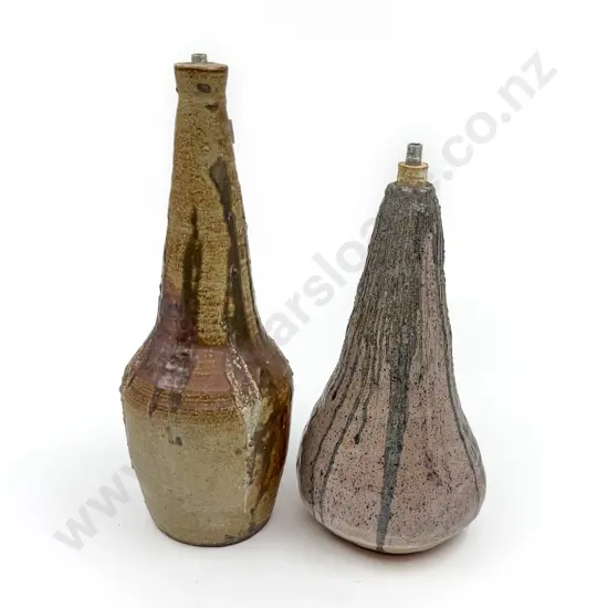Two NZ Pottery Lamp Bases