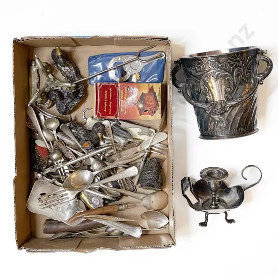 Collection of S/P incl Ice Bucket & Candle Holder