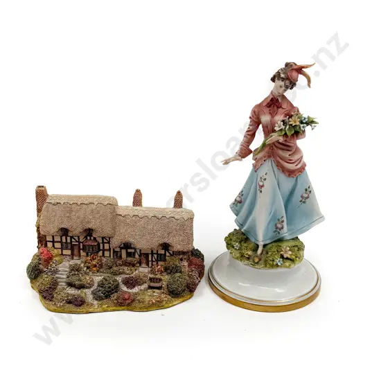Lilliput Lane Anne Hathaway Cottage & Tiche Figure