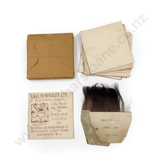 One Packet and Ten Books of S/S Leaf with One Part Book of Gold Leaf