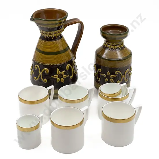 Mid Century Italian Jug & Vase together with Jasper Conran for Wedgwood Mugs