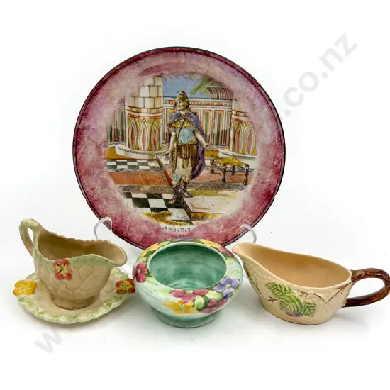 Girmwades Shakespeare Series Plate (A/F) & Three Others