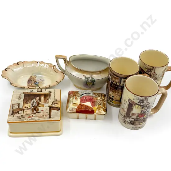 Assorted Dickens Themed China incl. Trinket Boxes