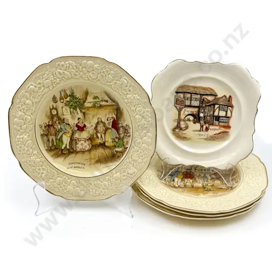 Five Dickens Themed Plates & Other