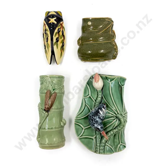 Four Vintage Wall Pockets