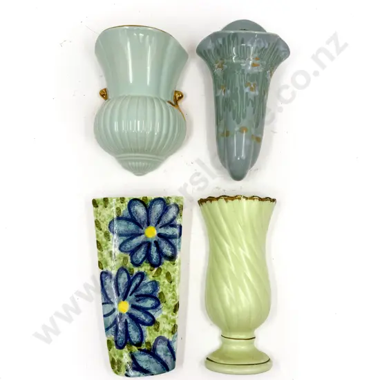 Crown Devon Wall Pocket & Three Others