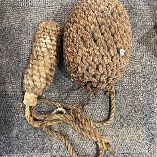 Two Rope Covered Buoys