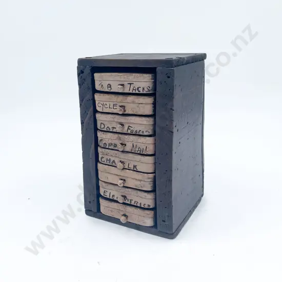 Small Workshop Drawers Made from Vintage Tins