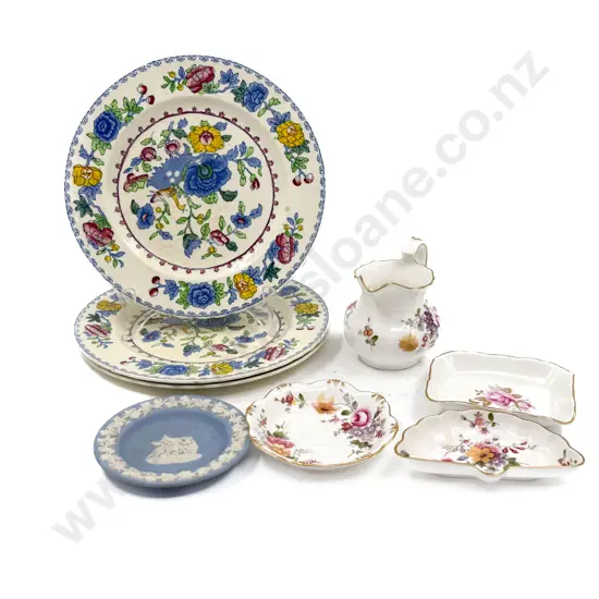 Three Masons Regency Side Plates with Crown Derby & Wedgwood