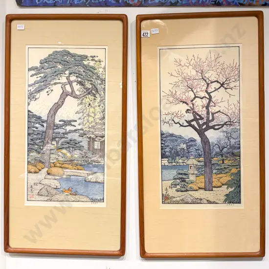 Pair of Japanese Wood Block Prints
