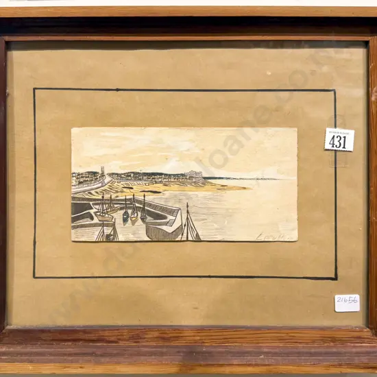 L. Fulton - Harbour Scene - Watercolour