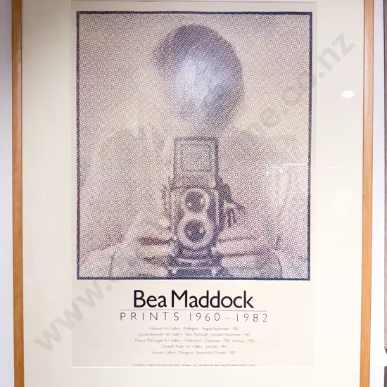 Bea Maddock - Framed Retrospective Exhibition Promotional Poster