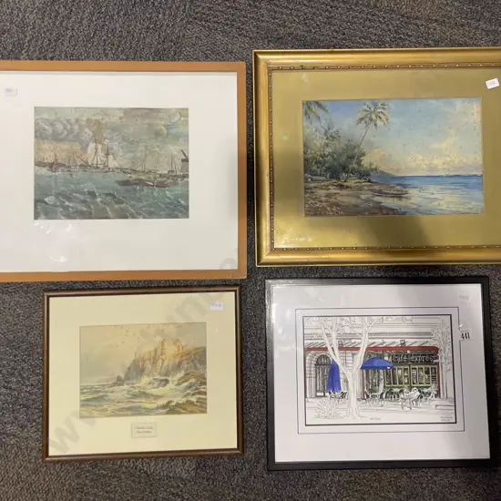 Four Assorted Framed Artworks