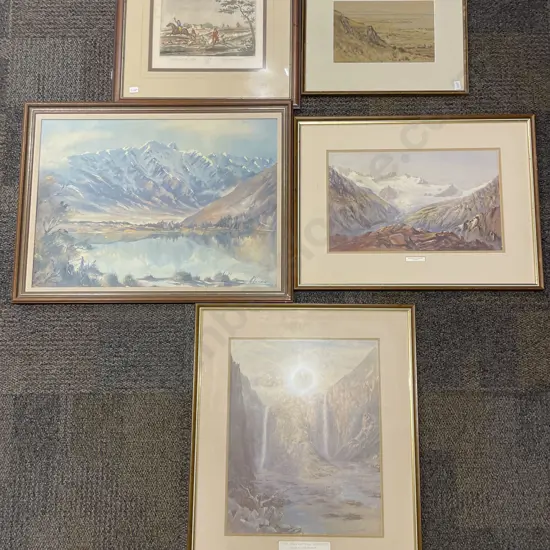 Five Assorted Framed Artworks