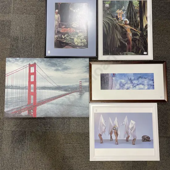 Five Assorted Framed Artworks